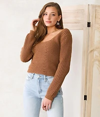 Lace Up Sweater