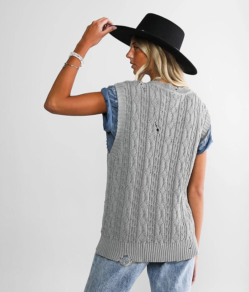 Oversized Sweater Vest