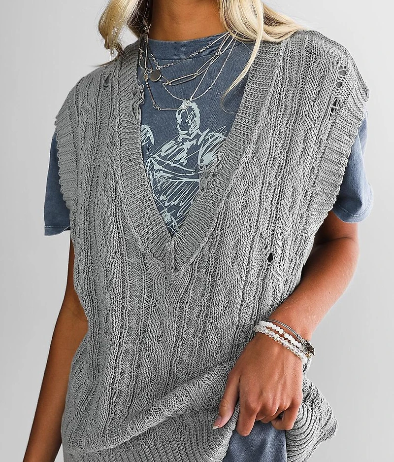 Oversized Sweater Vest
