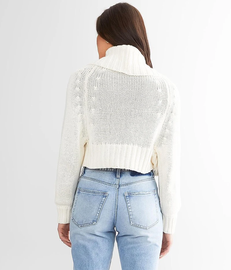 Cropped Cardigan Sweater