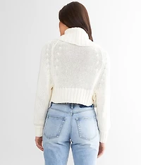 Cropped Cardigan Sweater