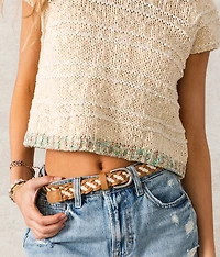 Open Back Cropped Sweater