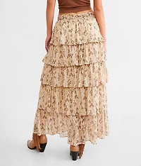 Tiered Maxi Skirt