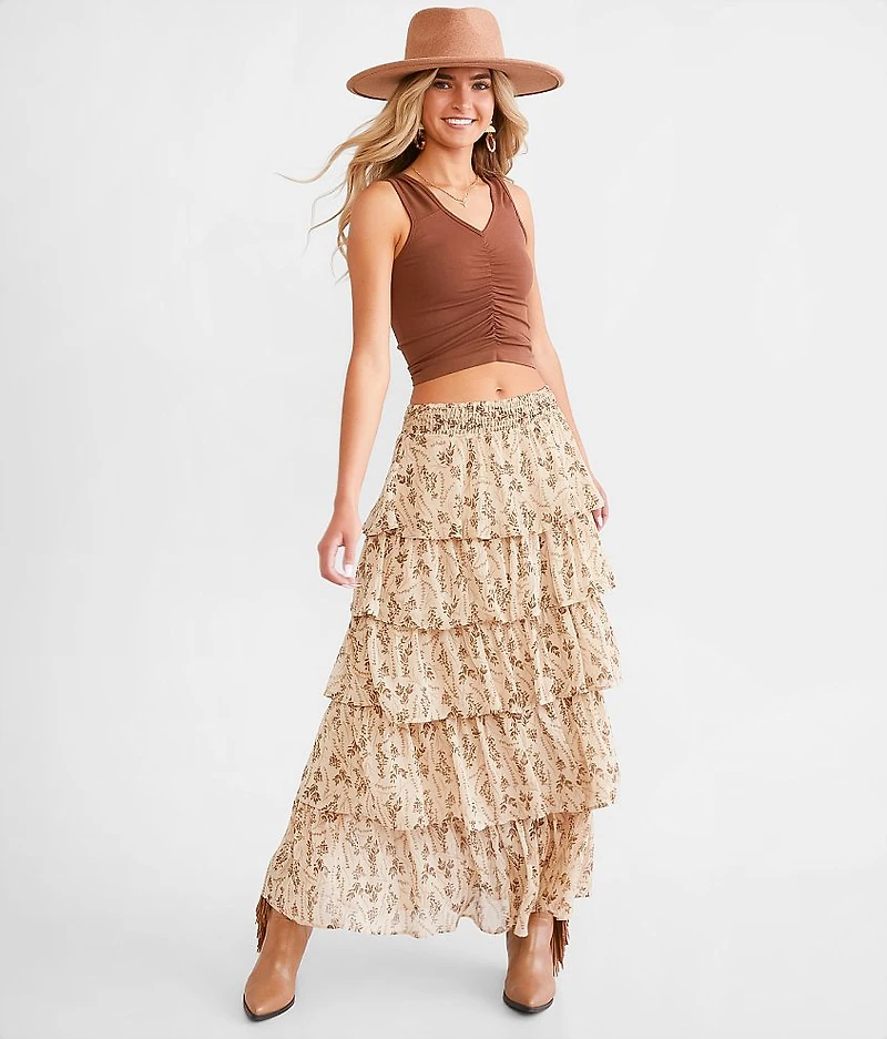 Tiered Maxi Skirt