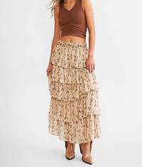 Tiered Maxi Skirt