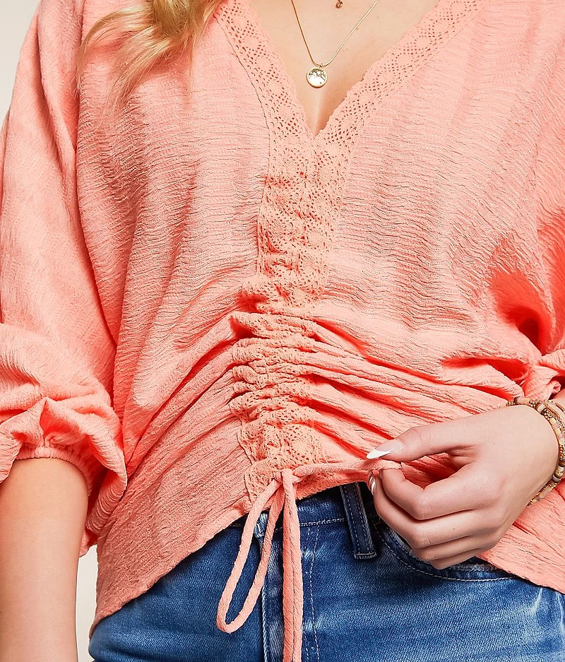 Crochet Cinch Tie Top
