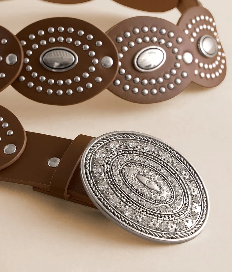 Studded Concho Belt
