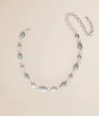 Turquoise Chain Belt