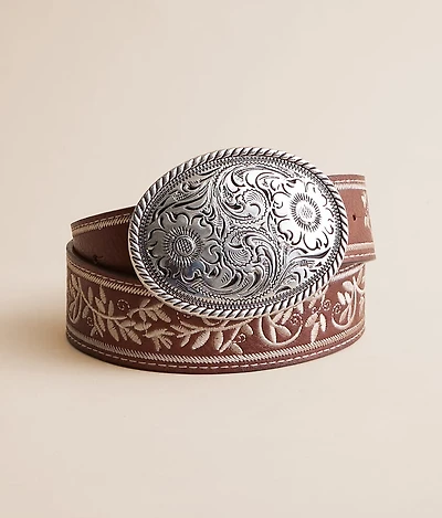 Embroidered Western Belt