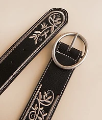Floral Embroidered Belt