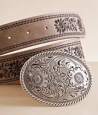 Floral Embroidered Belt