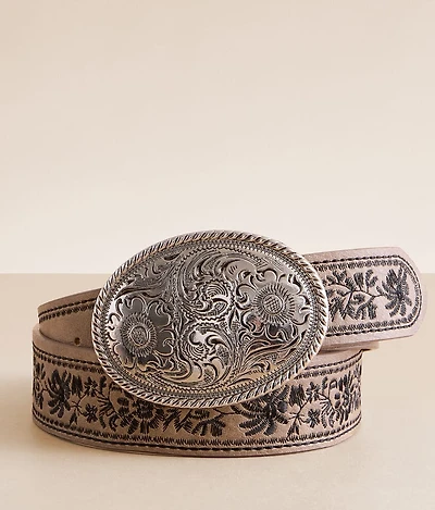 Floral Embroidered Belt