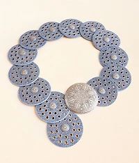 Cut-Out Denim Belt