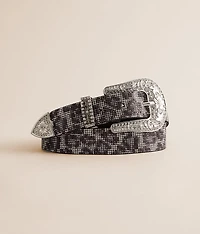 Leopard Glitz Belt
