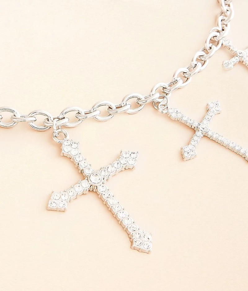 Glitz Cross Chain Belt
