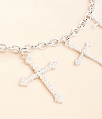 Glitz Cross Chain Belt