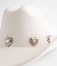 Heart Concho Cowboy Hat