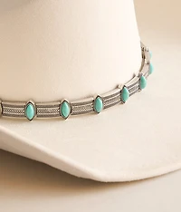 Western Turquoise Concho Cowboy Hat