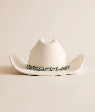 Western Turquoise Concho Cowboy Hat