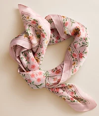 Floral Satin Scarf