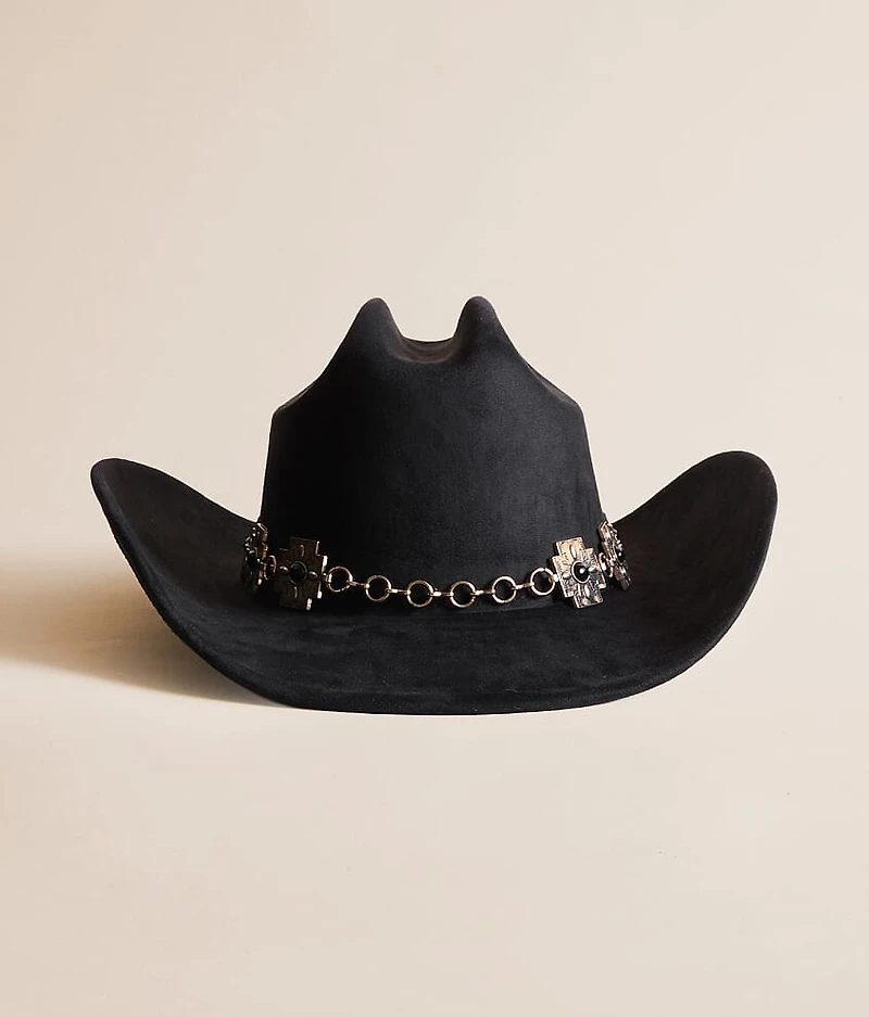 Concho Chain Cowboy Hat