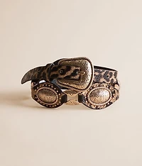 Western Leopard Print Belt
