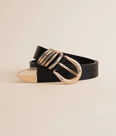 Glitz Mixed Metal Belt