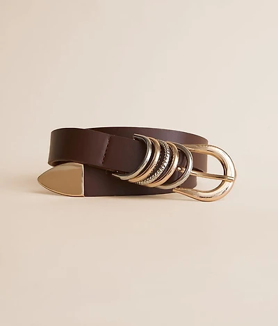 Glitz Mixed Metal Belt