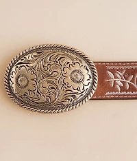 Floral Embroidered Belt