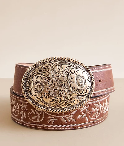 Floral Embroidered Belt