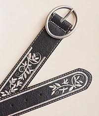 Floral Embroidered Belt