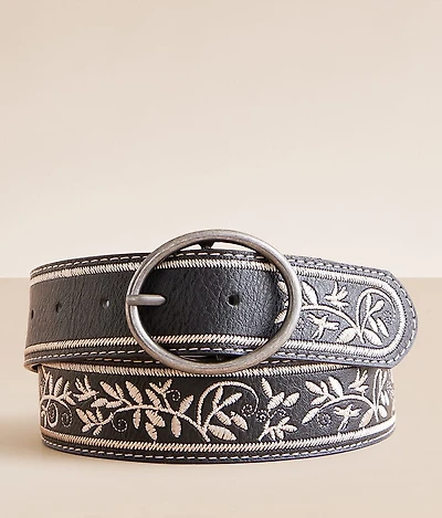 Floral Embroidered Belt