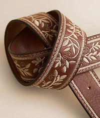 Floral Embroidered Belt