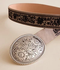 Embroidered Western Belt