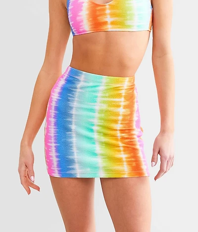 Rainbow Ombre Mini Skirt
