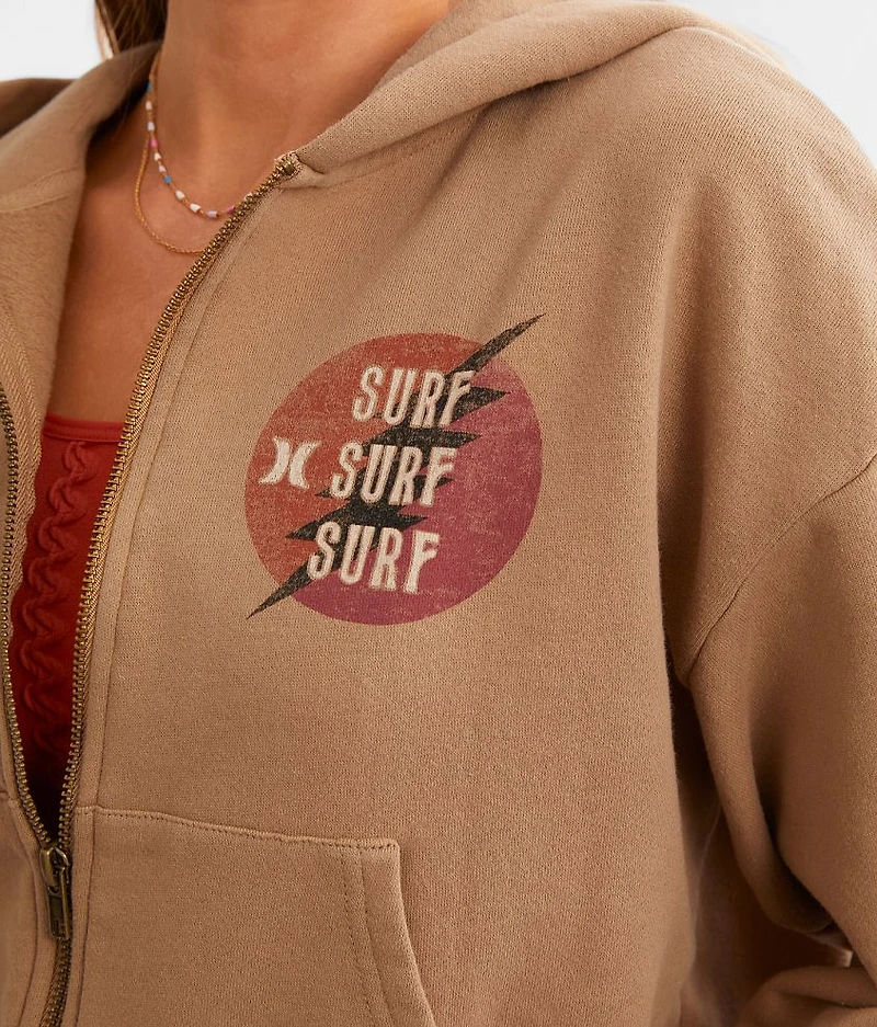 Surf Queen Cropped Hoodie