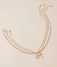 3 Pack Cross Necklace Set