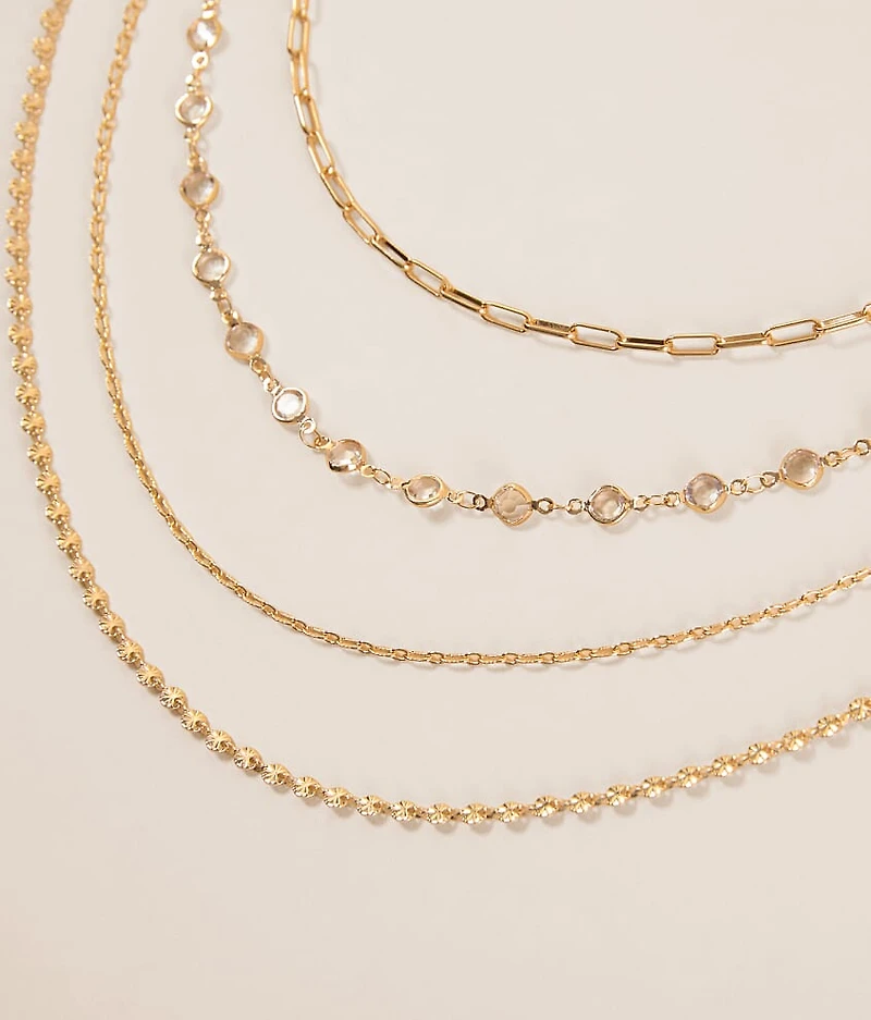 4 Pack Glam Necklace Set