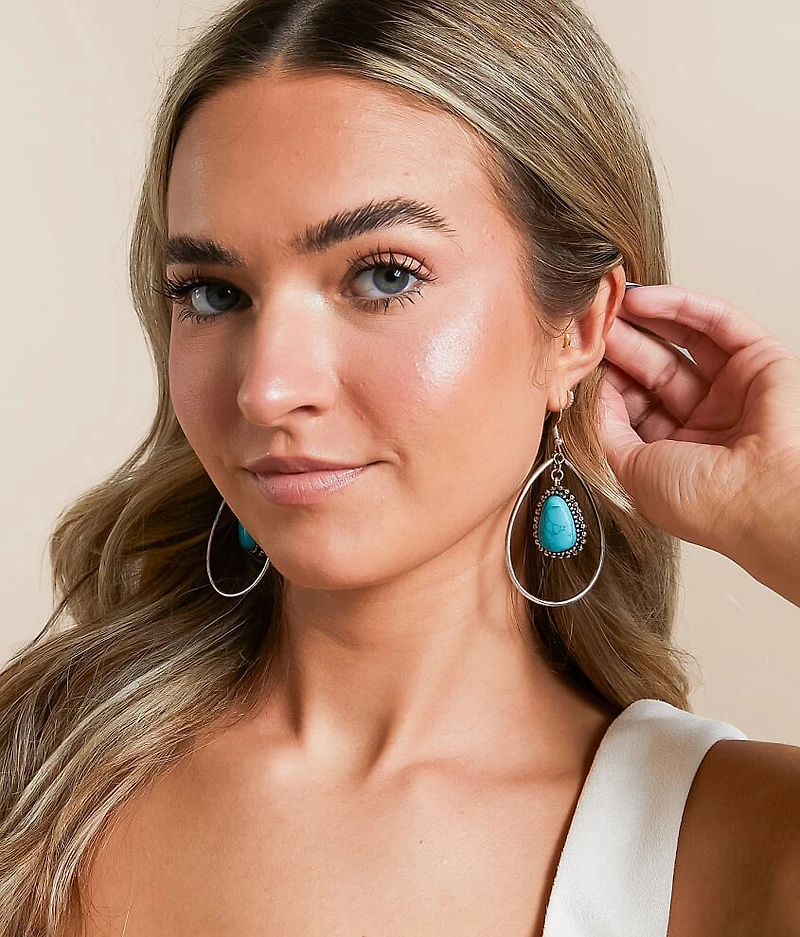 Turquoise Teardrop Earring