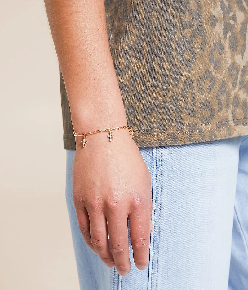 Glitz Cross Bracelet
