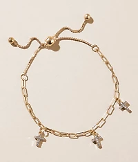 boutique by BKE Glitz Cross Bracelet