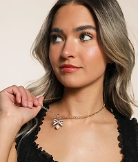 Glitz Bow Necklace