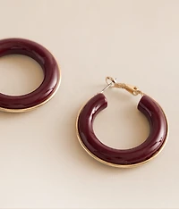 Resin Hoop Earring
