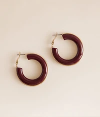 Resin Hoop Earring