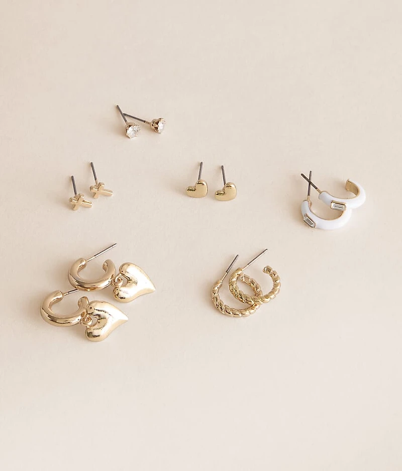 6 Pack Sweet Earring Set