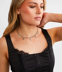 Multi Cross Charm Necklace