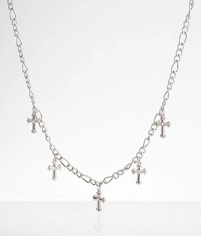 Multi Cross Charm Necklace