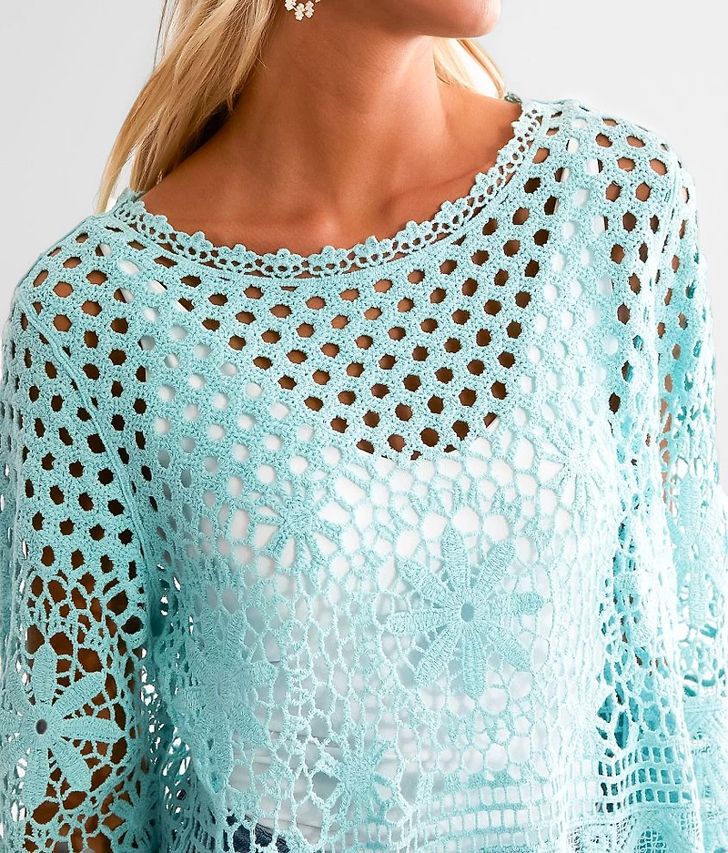 Eyelash Crochet Lace Top