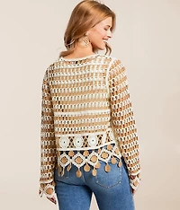 Mixed Stitch Crochet Cardigan