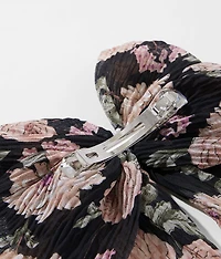 Floral Bow Barrette
